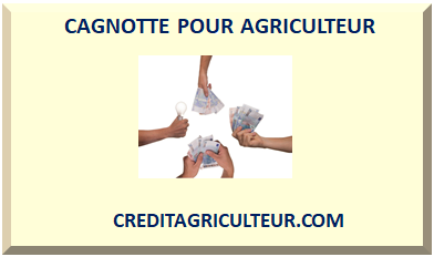 CAGNOTTE POUR AGRICULTEUR