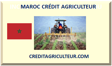 MAROC CRÉDIT POUR AGRICULTEUR