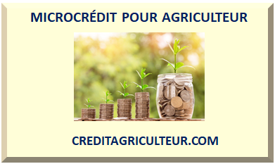 MICROCRÉDIT POUR AGRICULTEUR